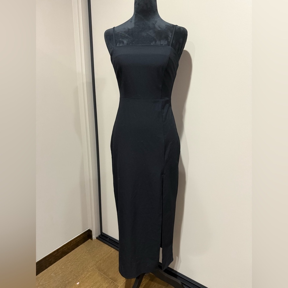 Zara Elegant Black Strapless Dress